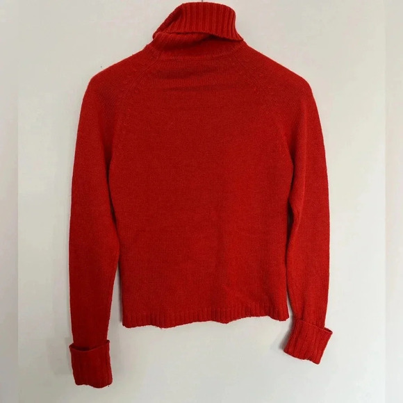 Soya Cozy orange Turtleneck Sweater size small - Picture 5 of 6